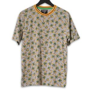 GNET Graphic Tee Men's‎ Size M Gray Retro Pop Casual